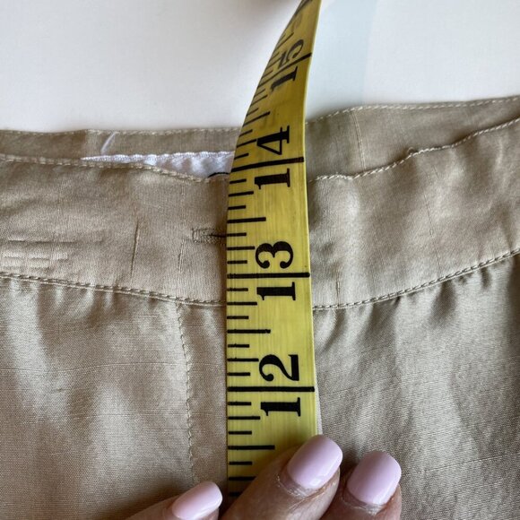 I.S.C. 100% Silk Tunic & Embroidered Pant Set Women's Large Beige Floral Luxury - Picture 7 of 12